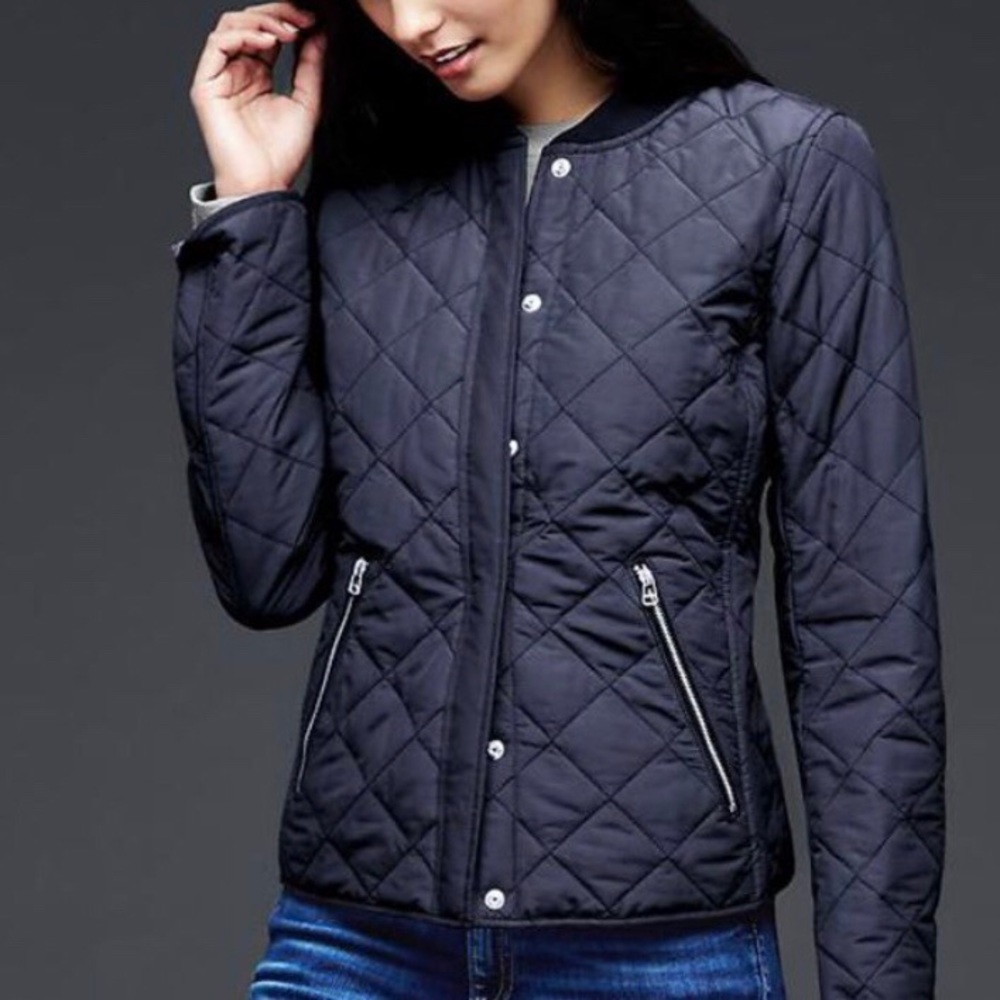 Women's Quilted Black Jacket